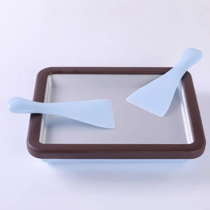 L8RE Сковорода для мороженого Прямоугольная сковорода с антигрибком и 2 лопатками