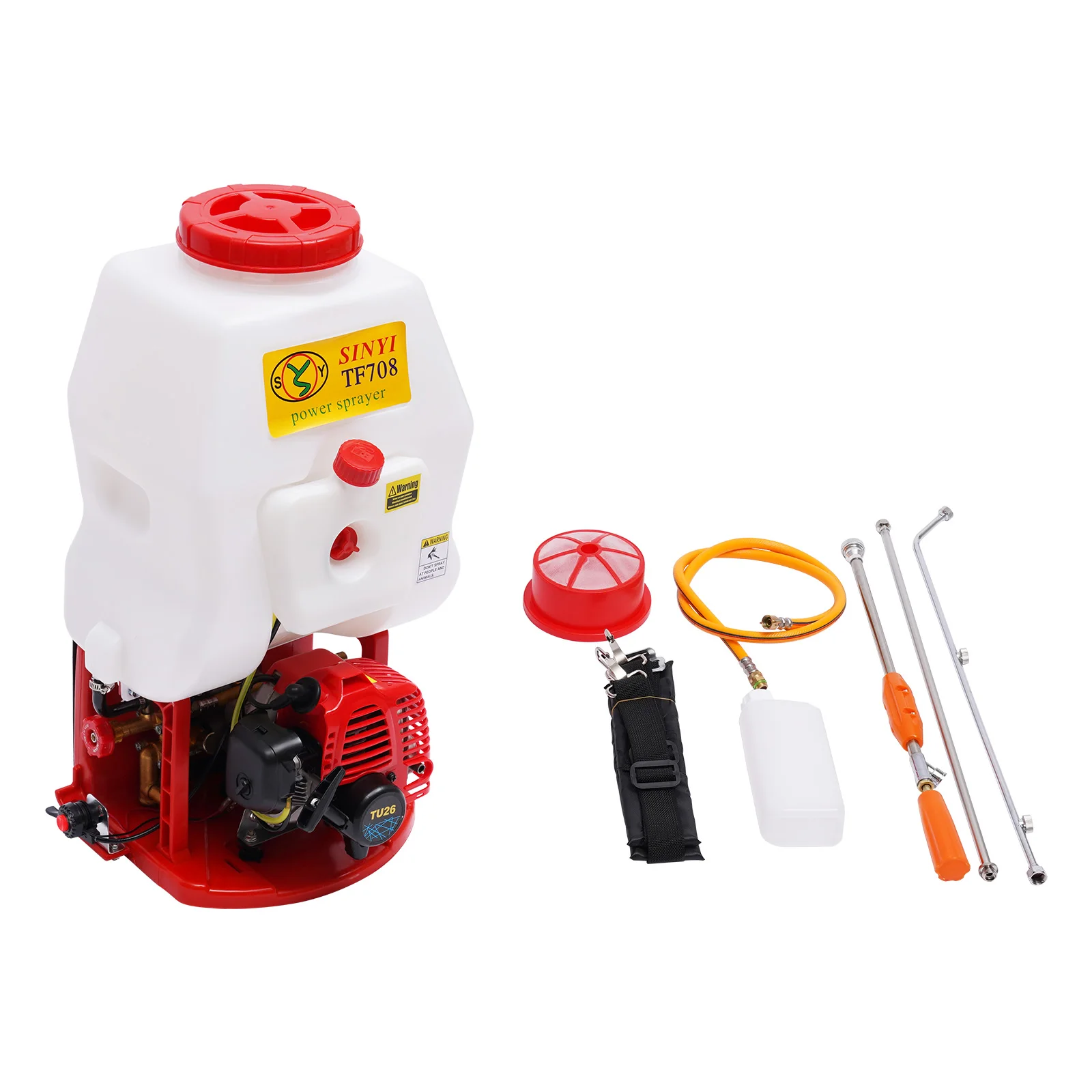 20-Liter-Drucksprüher, Benzinsprühgerät, 2-Takt-Motor, verstellbares hinteres Sprühgerät, universelle CDI-Zündung für Parks, Terrassen usw – Detail 5