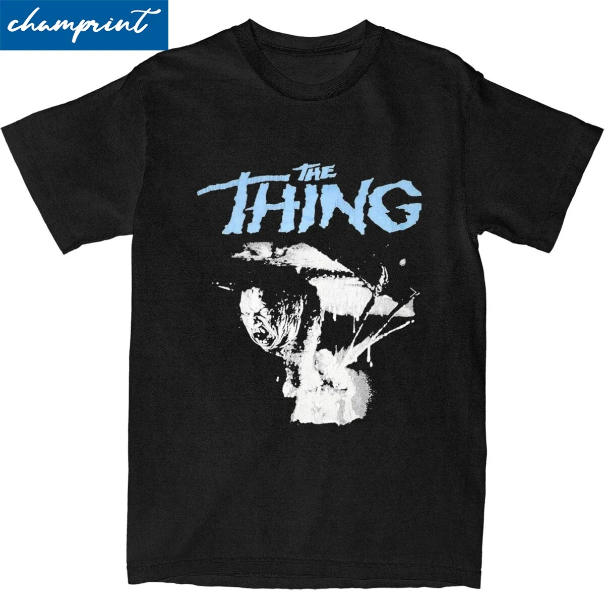 Funny The Thing Movie Tshirts Men Cotton Short Sleeve Crewneck Clothes