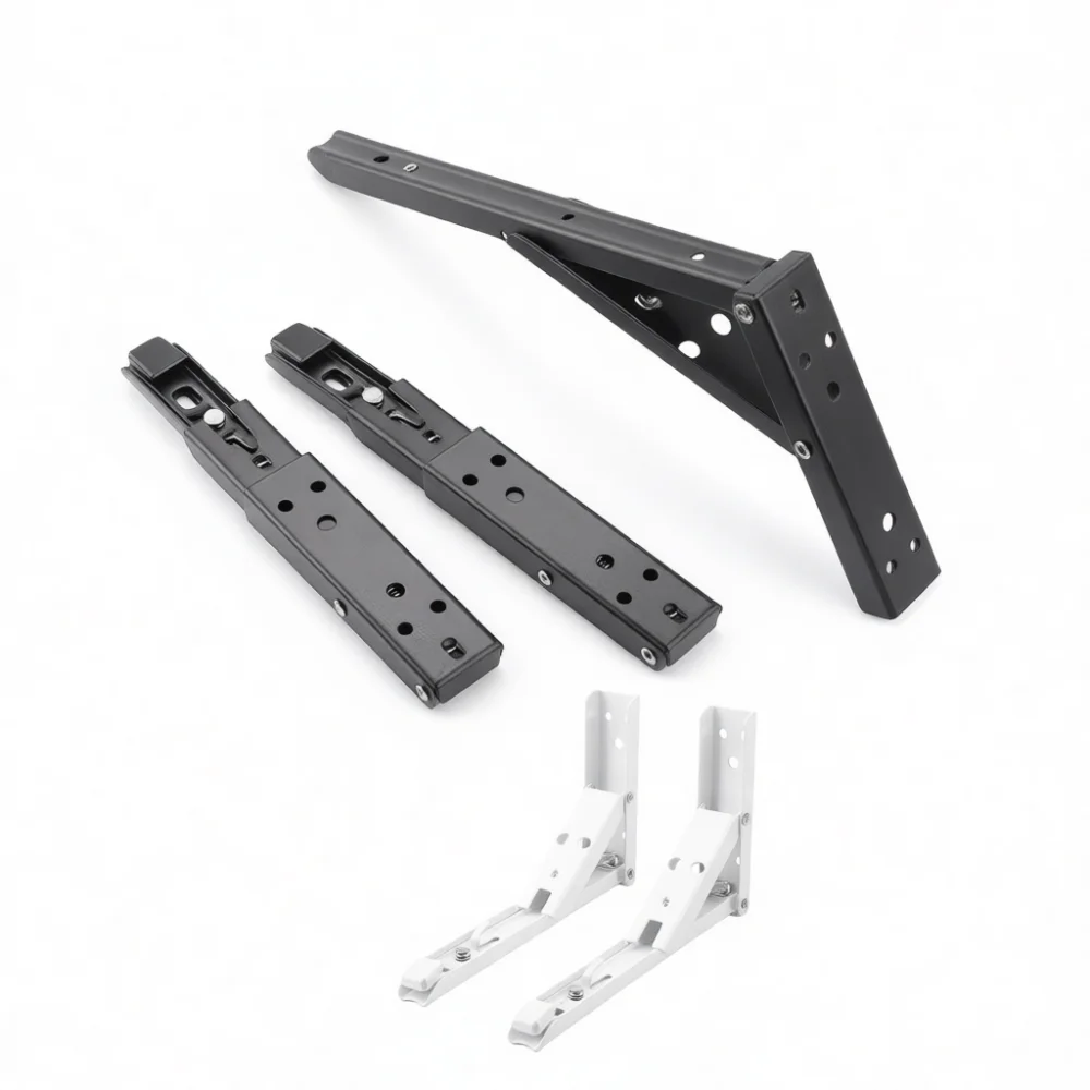 Metal Wall Shelf Support Bracket Triangle Floating Shelving Hardware For Heavy Duty Cabinet Table Storage Organizer Rack