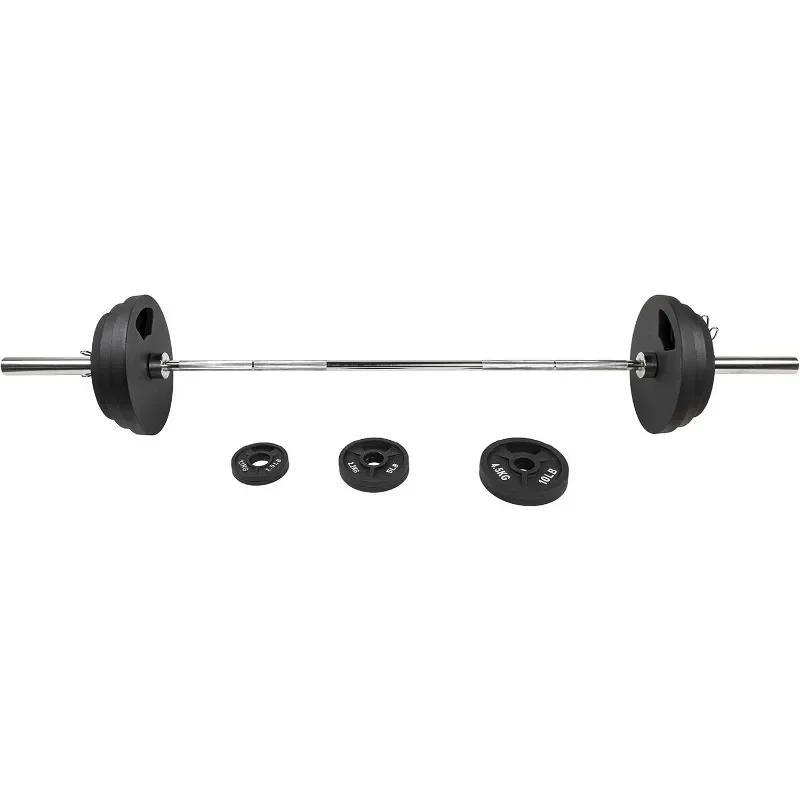 

BalanceFrom Cast Iron Weight Including 7FT Barbell, 300-Pound Set, Multiple Packages