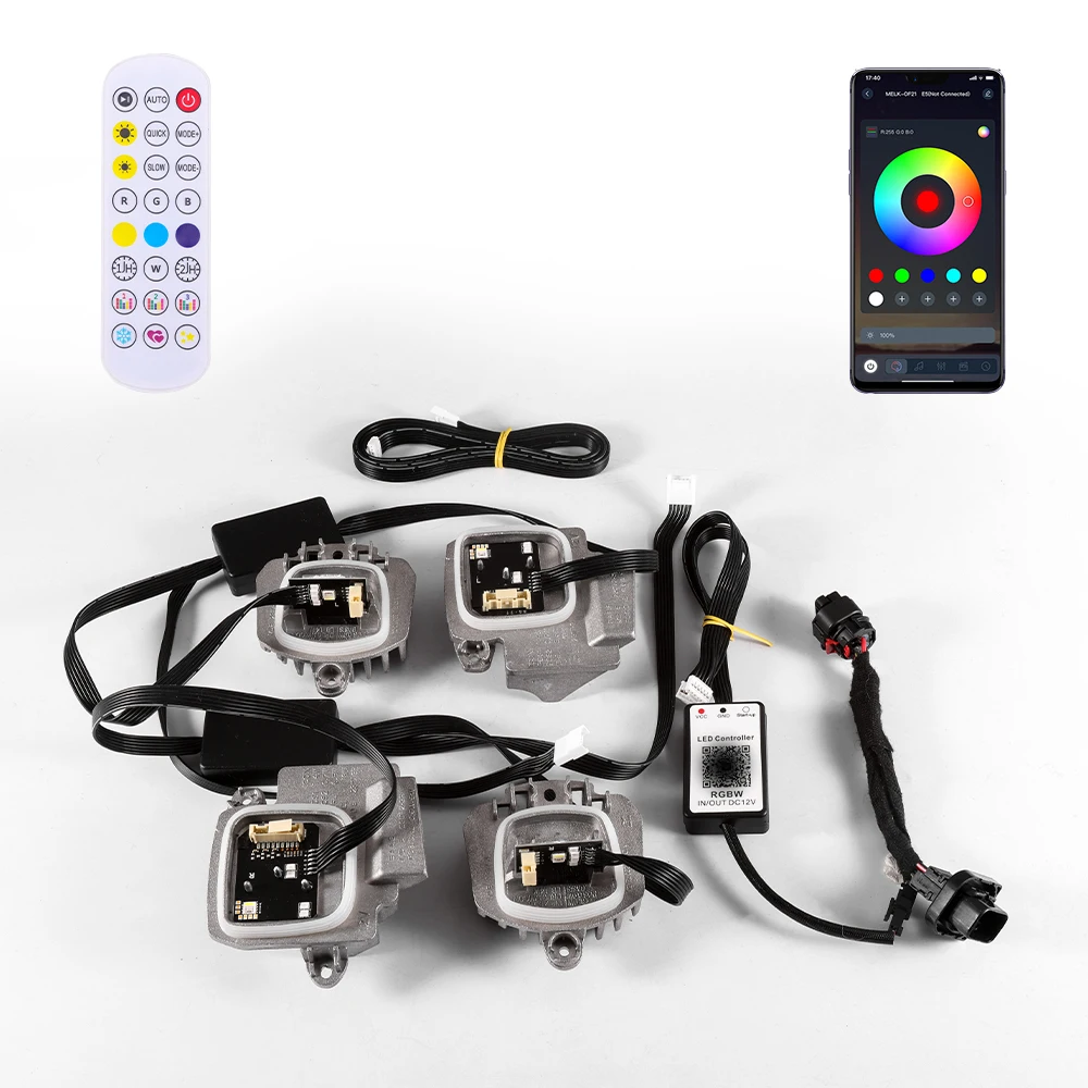 RGB Angel eye DRL Module LED Board 63119851052 Multiple Colors For BMW M3 M4 G80 G22 G82 G23 G26 430I M440i CSL Laser Headlight view 2