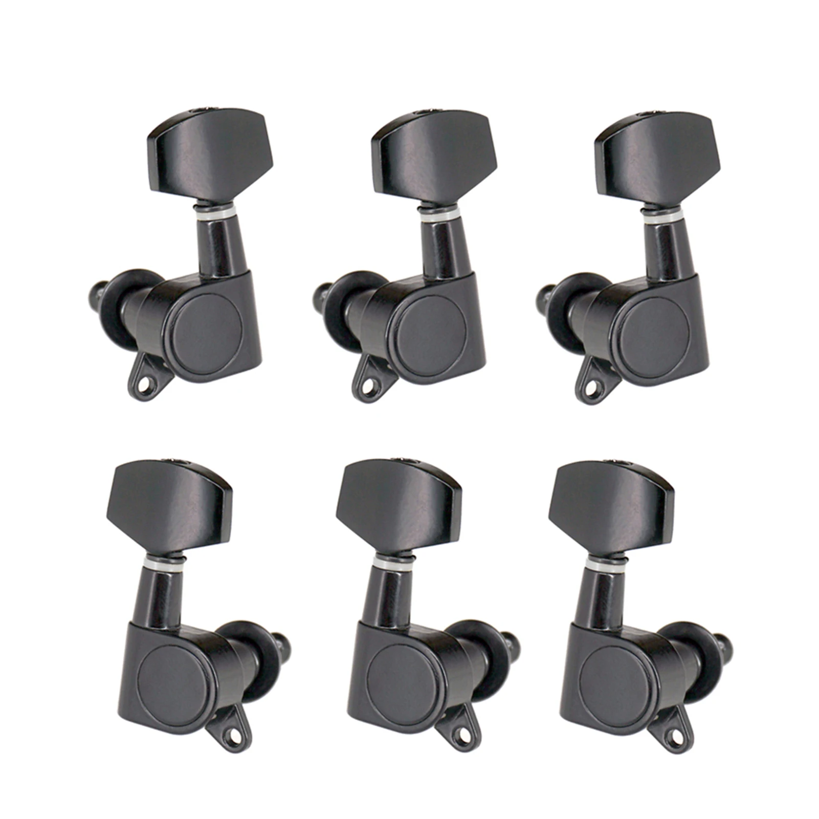 6pcs Sealed Guitar String Pegs Locking Tuners 3L3R Tuning Pegs String Tuners Electric Acoustic Guitar Tuner Machine Heads Knobs