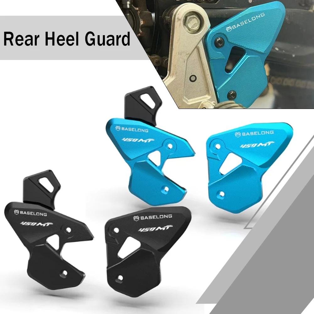 

2025 2026 For CFMOTO CF MOTO 450 MT 450MT 2023 2024 450 Ibex 450 800NK 800 NK Motorcycle Foot Peg Rest Protector Rear Heel Guard