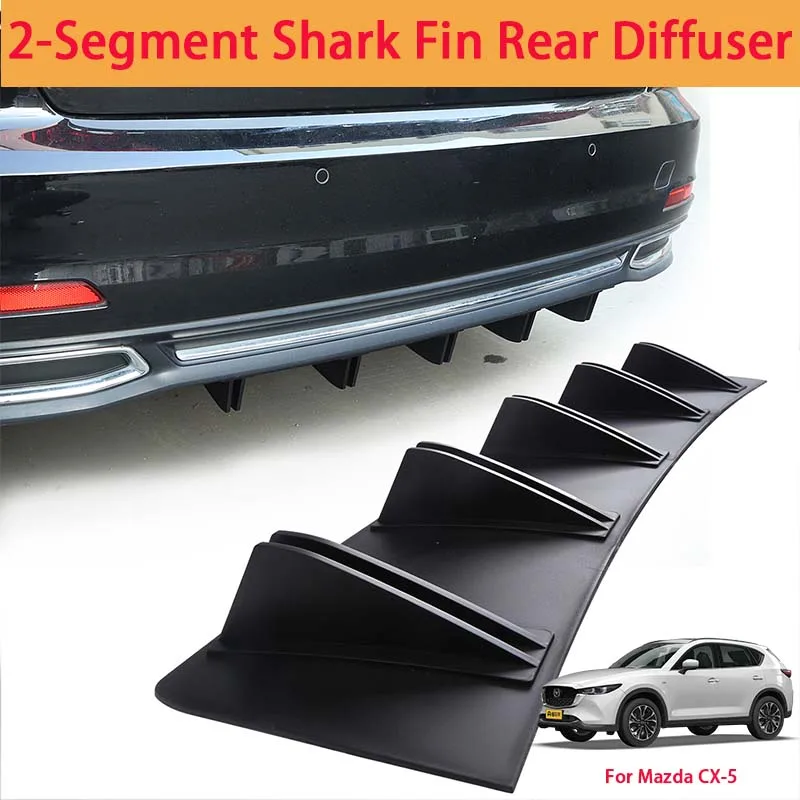 For Mazda CX-5 Shark Fin Rear Diffuser Split Chassis Spoiler Auto Aerodynamic Parts Aerodynamic Modification