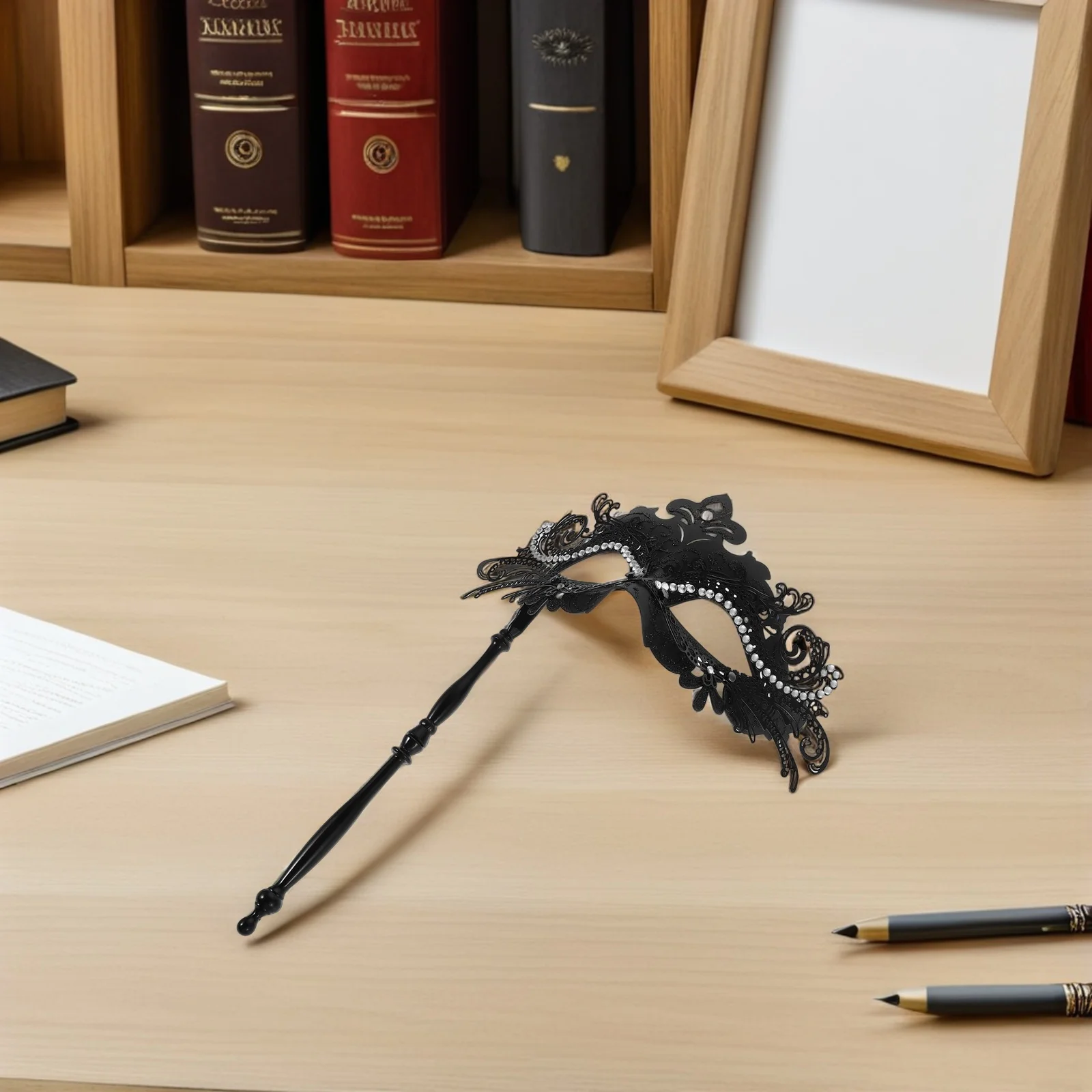 

Masquerade Mask Black Rhinestone Fancy Women'S Party Masks Elegant Adult Costume Party Carnival Festival Accessory Decor