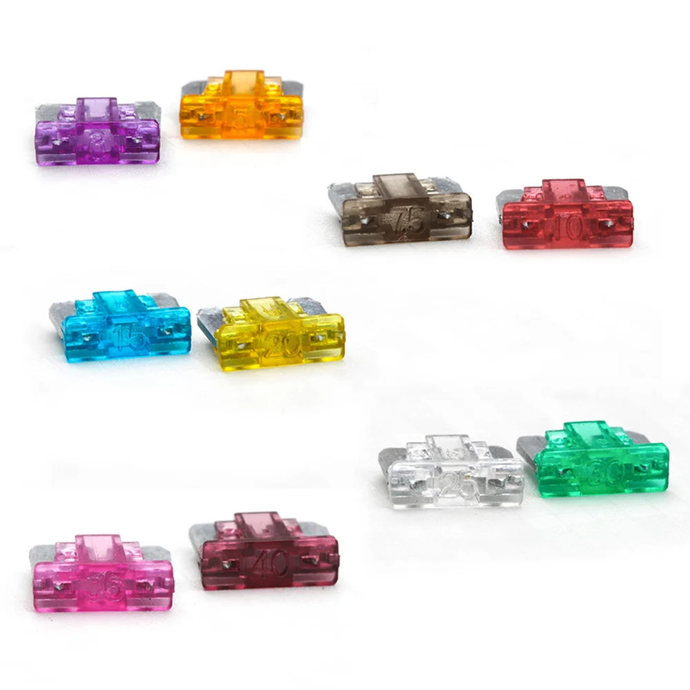 200PCS Automobile Car Security Fuse Blade Standard Auto Car Blade Fuse Assortment Kit Using For Mini-sized Car