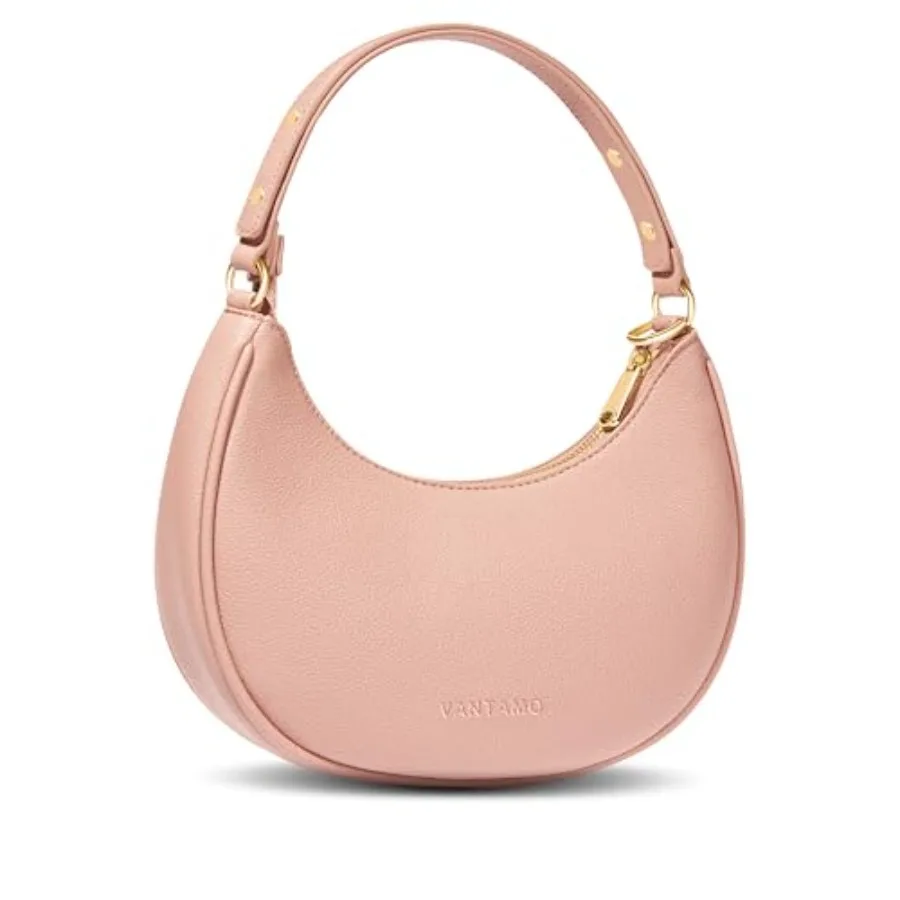 

Vantamo Crescent Bags For Women with RFID Protection Half Moon Clutch Purses for Women with Anti-Theft Clip for Extra Safety