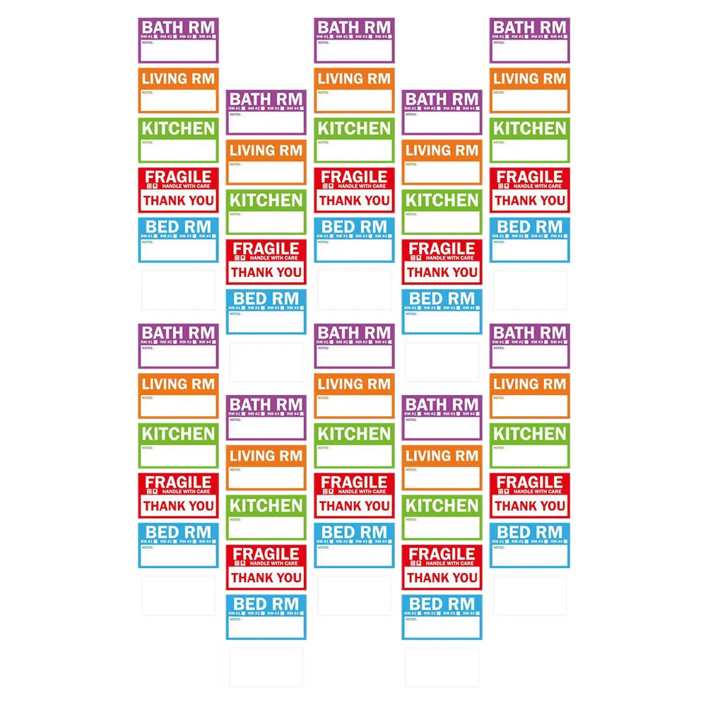 

300Pcs Writeable Labels Blank Sticky Labels for Home Organization Self-Adhesive Label Stickers Sorting Tags Decals for Boxes