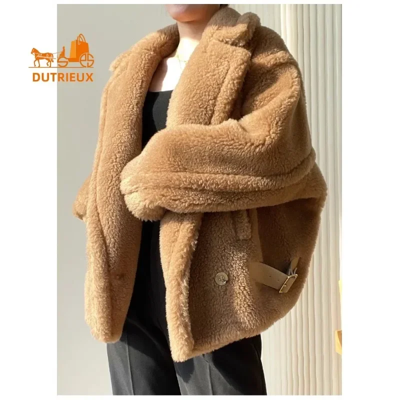 Top Quality New Teddy Short Women\'s Coat,88% Camel Velvet 12% Mulberry Silk,Winter Women Camel Teddy Jacket,Winter Clothes Women