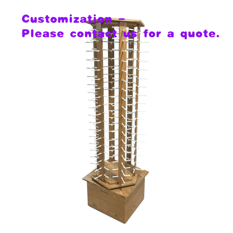 

custom.Customize Retail Eyewear Rotating Product Display Furniture Sunglass Floor Stand Wood Display Rack
