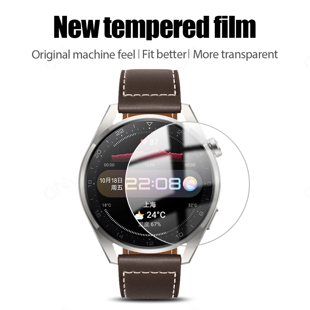 Tempered Glass For Huawei Watch 3 Pro 48mm 46mm smartwatch Accessories HD Protective Film Huawei Watch 3 Screen Protector