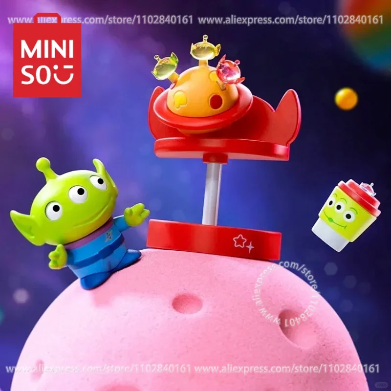 MINISO Blind Box Disney Toy Story Alien Series Pizza Planet Children\'s  Cute Ornaments Trendy Figures  Birthday Present Model