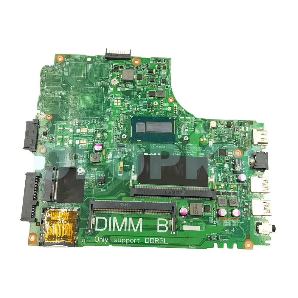 12307-1 12307-2 اللوحة الأم لأجهزة الكمبيوتر المحمول Dell Inspiron 3437 5437 اللوحة الأم مع i3-4010U i5-4200U CPU CN-0Y3JGV 09DJXD