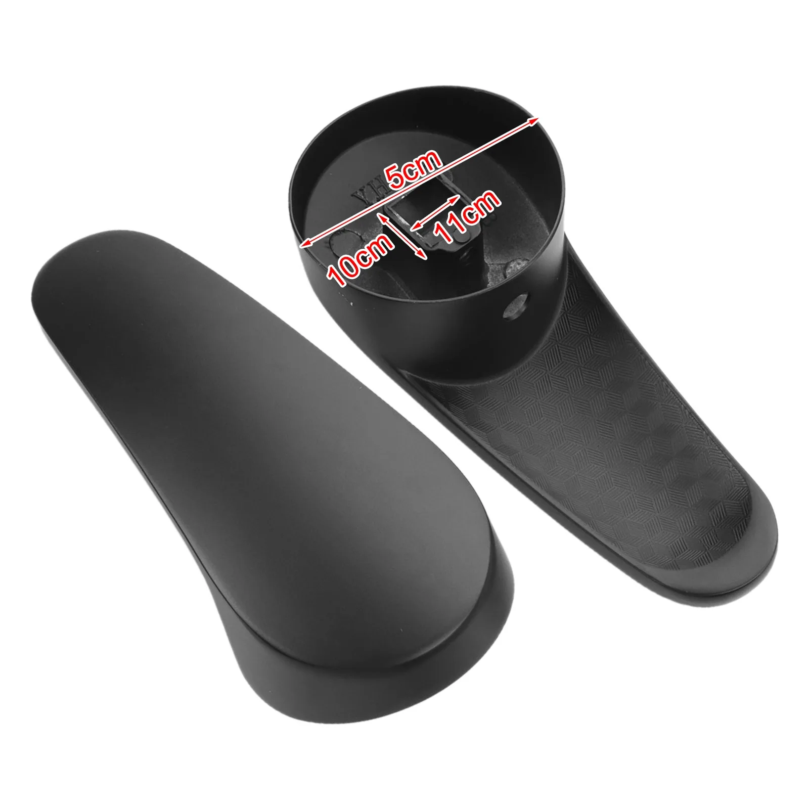 Black Zinc Alloy Handle Length 11cm Bathroom Handle Accessories Long-lasting Material Rust-resistant Unique Design