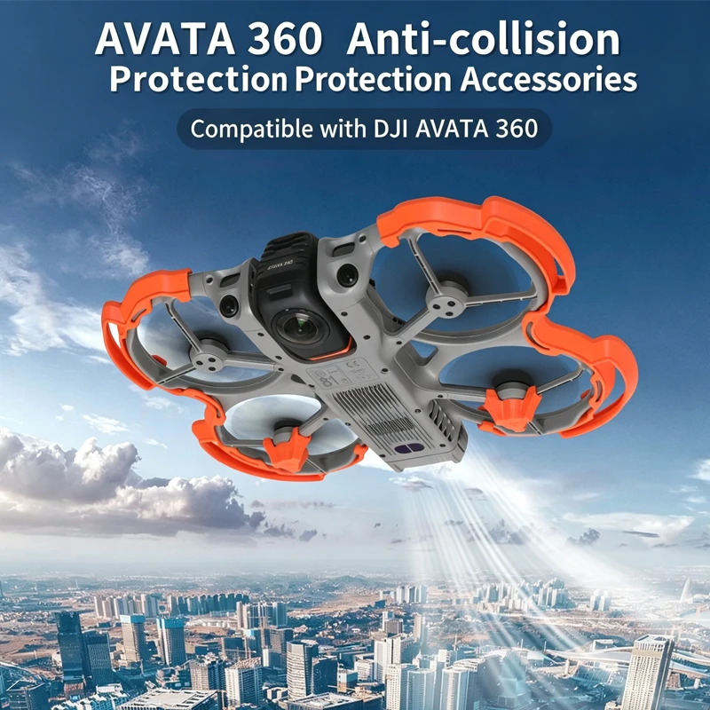 Propellerschutz für DJI Avata 360, Schnellverschluss-Antikollisions-Stoßfänger-Schutzring für Avata 360 Drohnen-Zubehör