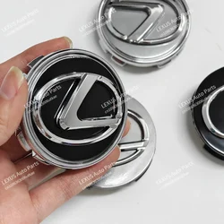 4 pz 62mm mozzo ruota tappi centrali per Lexus Badge Cover Hubcaps per NX200T ES200 ES350 IS300 RX240 GS450h LS500h accessori auto