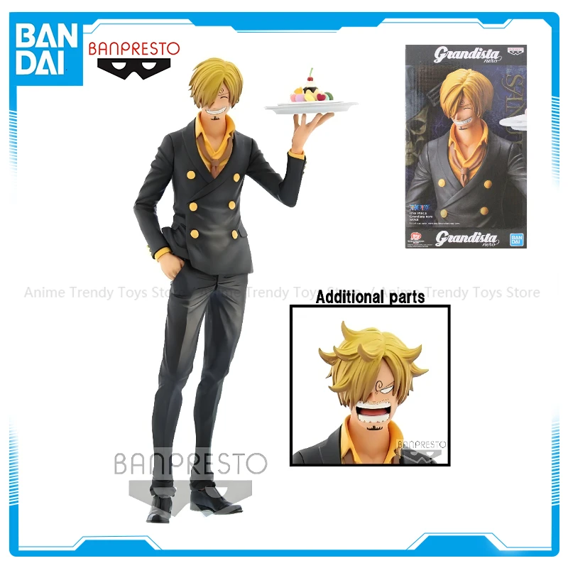 

In Stock Bandai Original Banpresto Anime One Piece GRANDISTA NERO Sanji Action Figures Collection Doll Toys WY