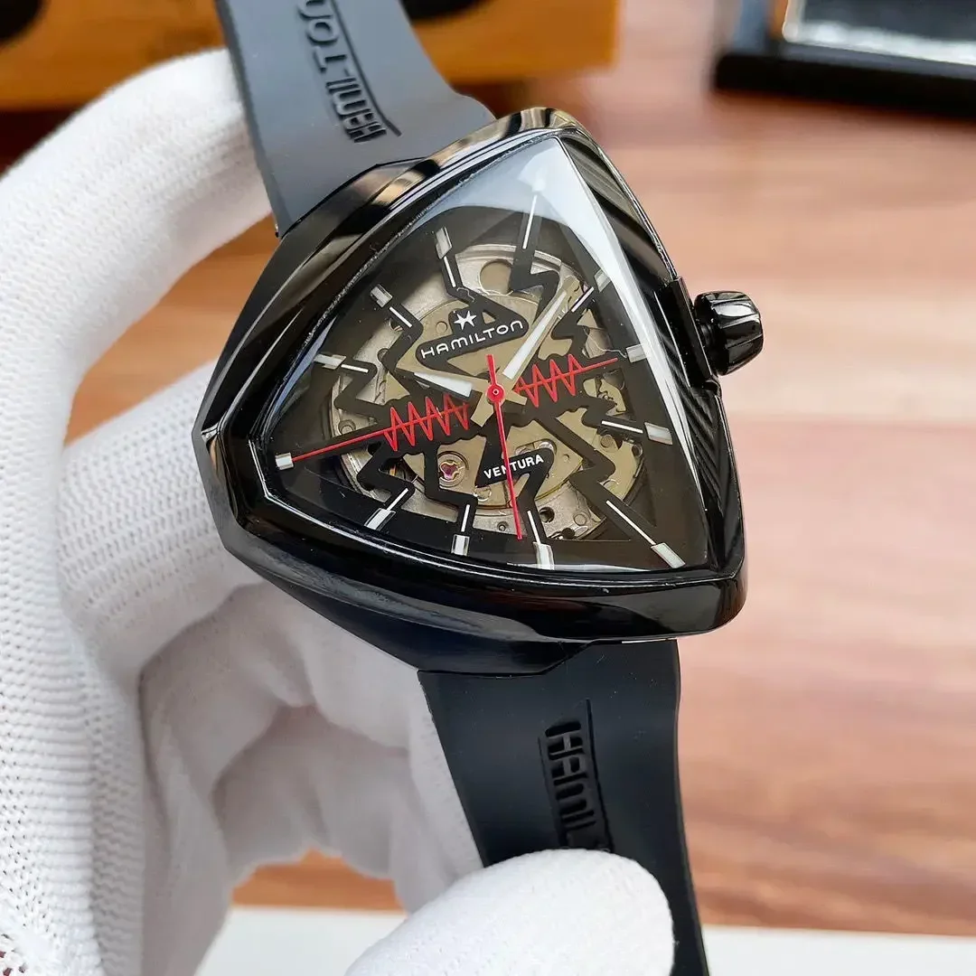 Montre de sport mécanique automatique pour homme, forme de cœur triangle, personnalité unique