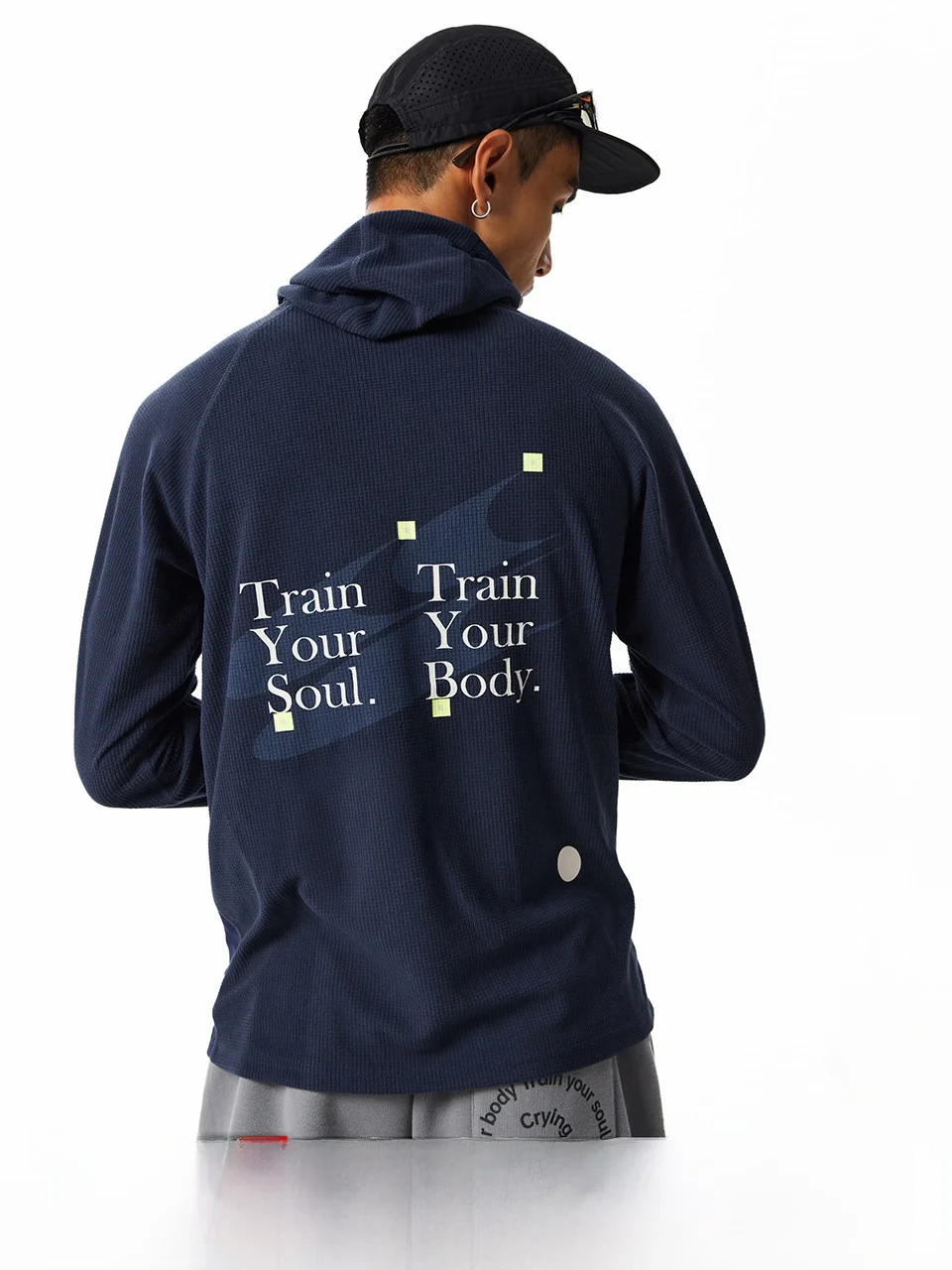 

Антистатическая толстовка Crnenter с длинными рукавами и капюшоном, для активного отдыха, с полосатым узором, удобная, дышащая, спортивная.