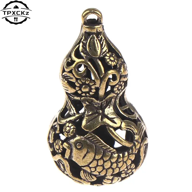 1pc Brass Handicraft Magic Bell Wind Bell Tibetan Bronze Bell Keychain Pendant Creative Gift Home Decoration