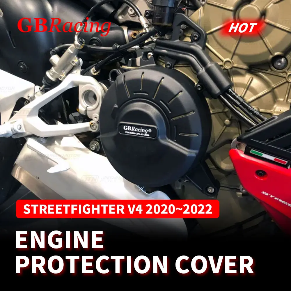

GB Racing Engine Cover Set For DUCATI Streetfighter V4 S 2020 2021 2022 Alternator Clutch Pump Protect Cover Accessories
