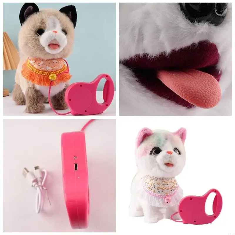 Safe Electric Plush Toy With Simulation Sound For Toddler Comfort Interactive Play Realistic Animal Doll Soothing Fun A2UB