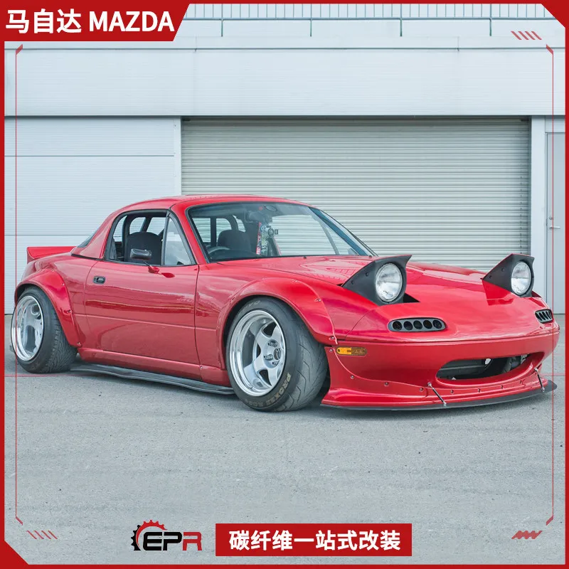 

Suitable for Miata Mazda MX5 NA modification, Rocket Rabbit wide body cover, carbon fiber small surround, front and rear eyebrow