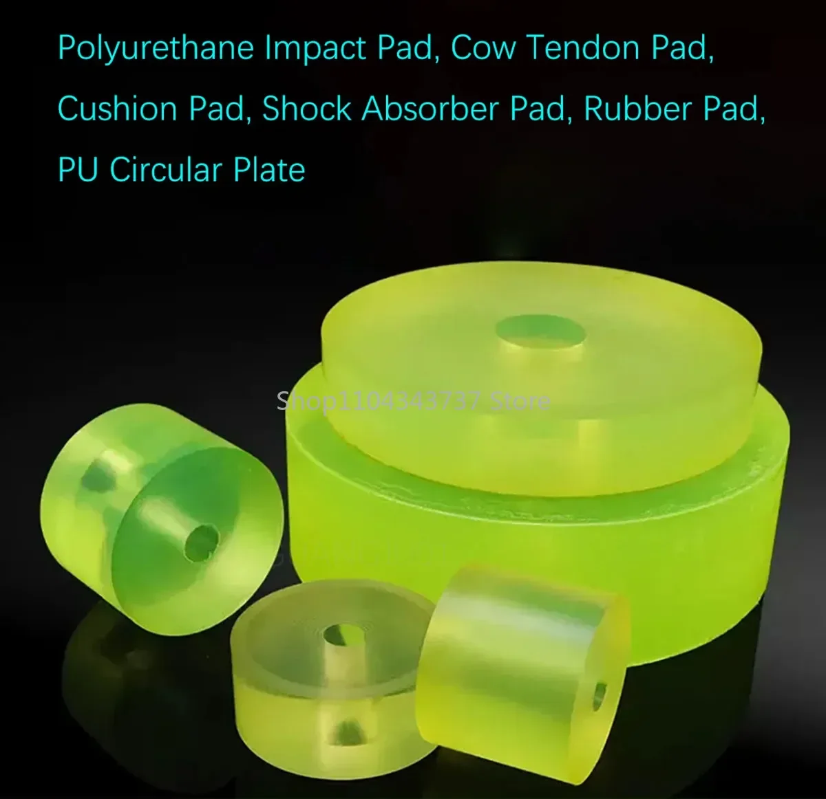 1Pcs PU Polyurethane Round Sheet Crash Pad Elastic PU Shock Pad Ring Oil Wear Resistant Damping Plate Sealing Gasket OD 20-200mm