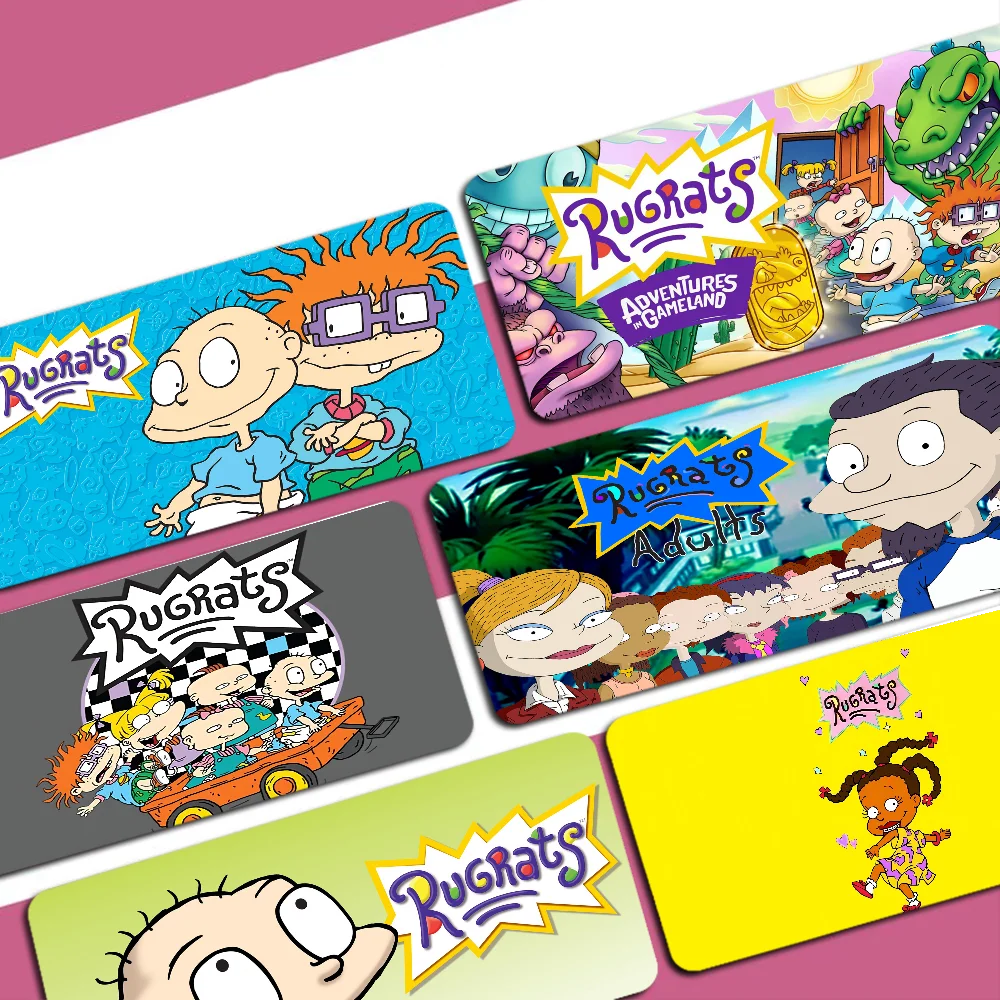 Cartoon Funny R-Rugrats Custom Skin Unique Desktop Pad Game Mousepad Size for Game Keyboard Pad for Gamer