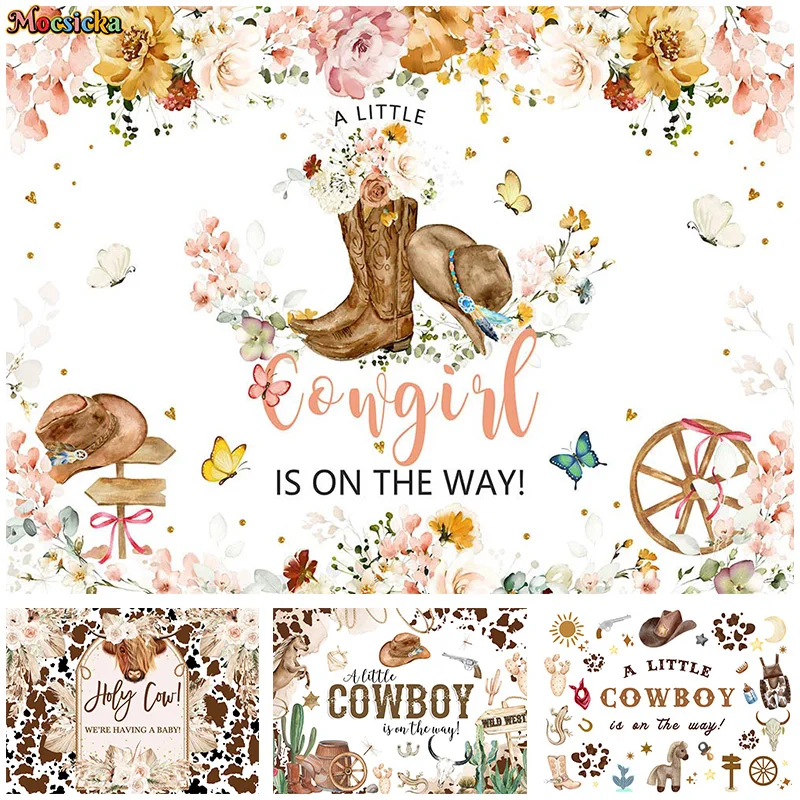 Mocsicka ฉากหลังถ่ายภาพเด็กผู้ชายสุขสันต์วันเกิดตกแต่งด้วยดอกไม้พื้นหลังลายดอกไม้สำหรับงานปาร์ตี้เค้กแบนเนอร์รูปภาพชนสำหรับเด็ก