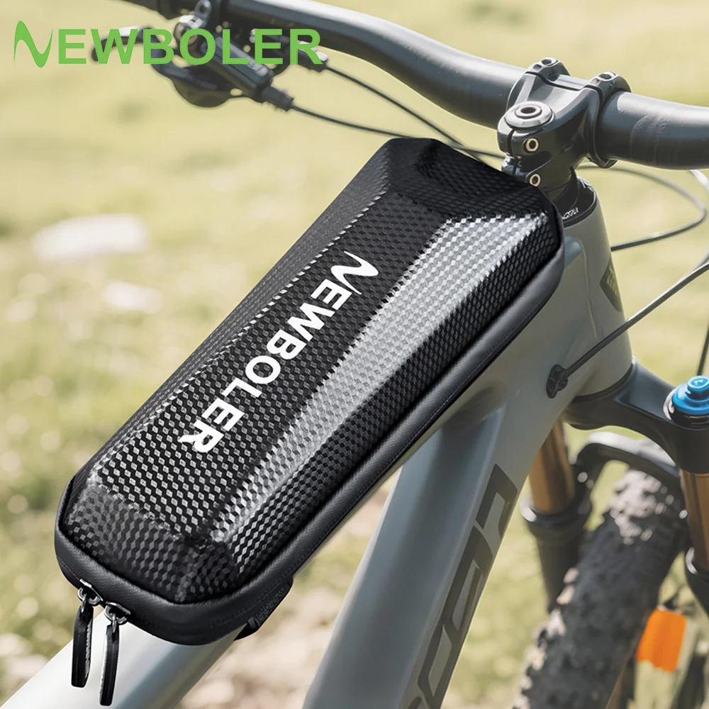 NEWBOLER EVA Hard Shell Bicycle Bag for Mountain & Road Bikes - Front Beam Bag, Waterproof Top Tube Bag, Cycling Equipment