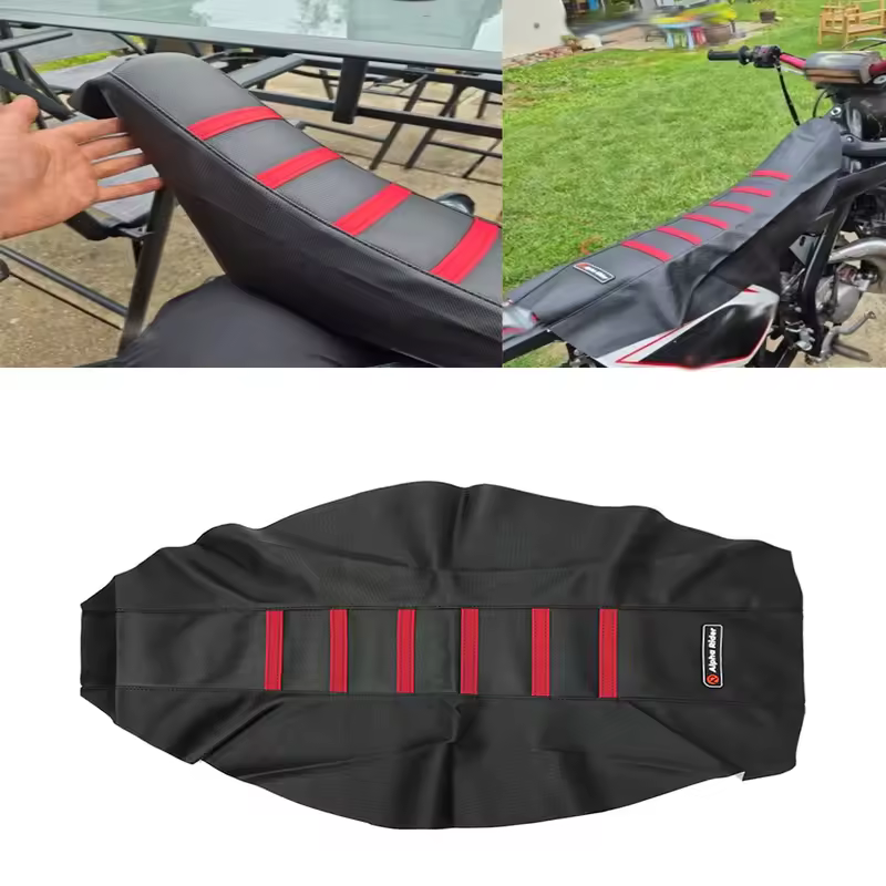 Universal Gripper Seat Cover PVC Soft Stretchy Non-slip For Honda Yamaha Suzuki Kawaski Dirt Bike Off Road Motocross Motorcycle - Image 2