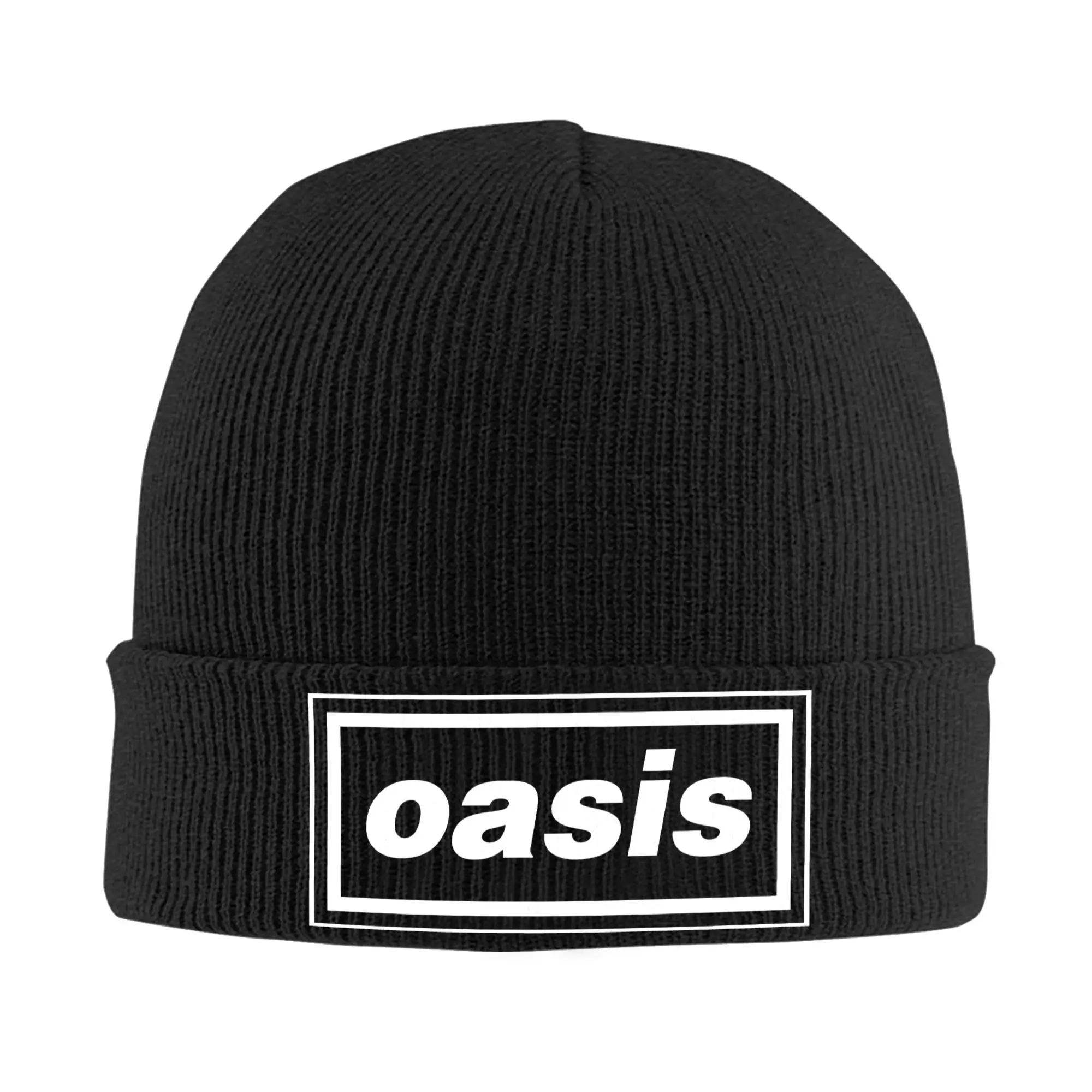 O-Oasis American Heavy Metal Knitted Caps Women's Men's Beanies Autumn Winter Hats Acrylic  Warm Caps
