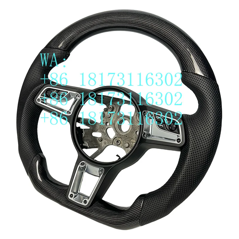 Factory Discounts Fit 911 718 Cayman 718 GTS 918 Spyder CARRERA GT Cayenne GT2RS MACAN Panamera Taycan Carbon Fiber Car Steering