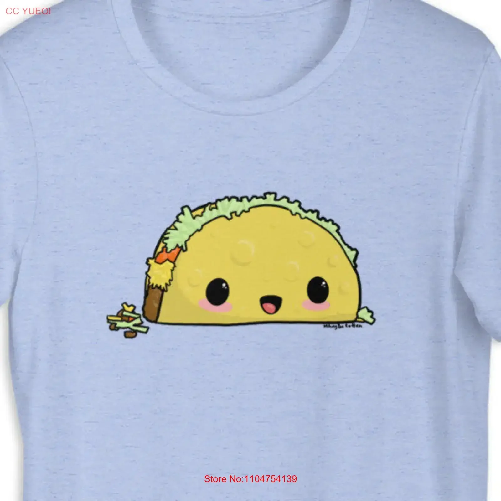 Taco T Shirt Cute for 's Mexican Food Burrito Tacos Happy vintage Washed Stylish Top For Everyday Wear Stretched streetwear