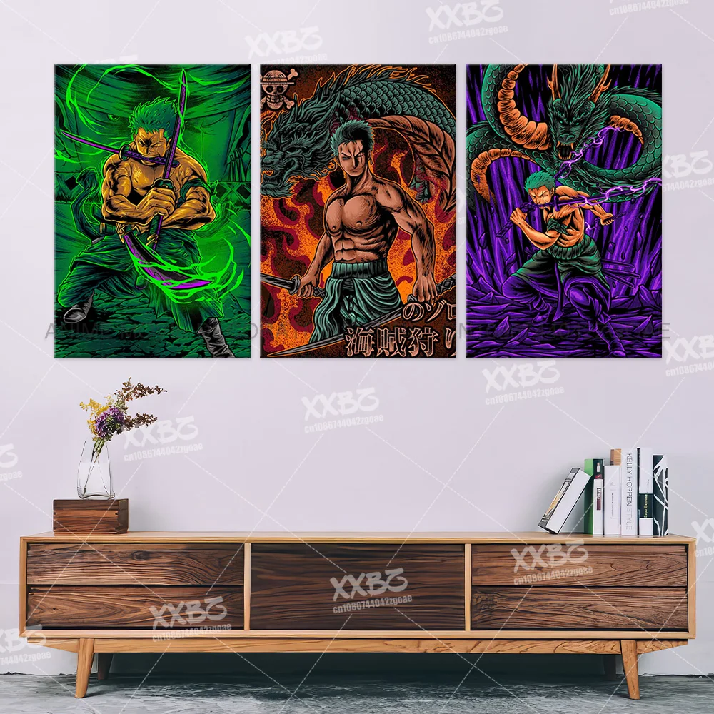 ONE PIECE Posters Anime Roronoa Zoro Paintings Usopp Home Decoration Monkey D. Luffy No Frame Canvas Pictures Kaido Wall Artwrok