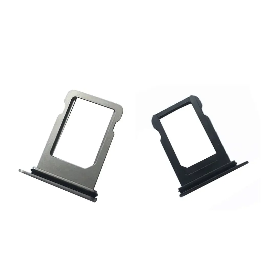 2 Pieces SIM Card Slot Holder Replacement Compatible Tray Metal for Iphone X Restore Damaged Parts