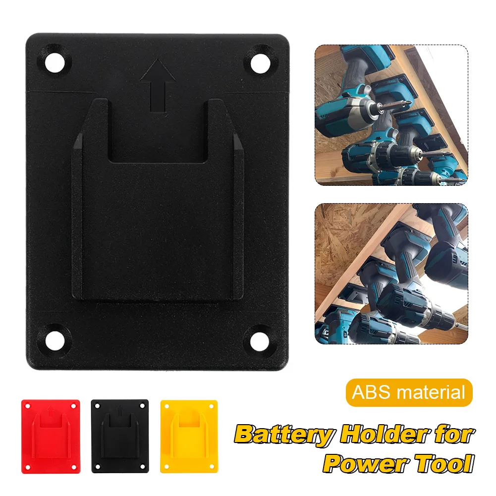 

1Pc Tool Mount Storage Bracket For DeWalt 14.4V 18V 20V Milwaukee M18 18V Li-ion Battery Tool Machine Drill Holder Slots Stand