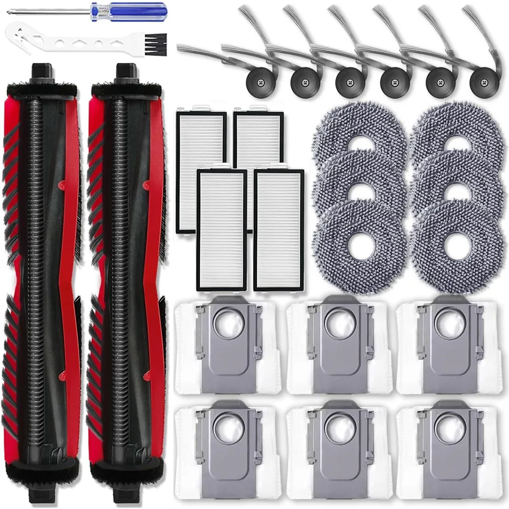 【Berserk】ชุดอุปกรณ์เสริมสําหรับ Roborock Saros Z70/Saros Z70 Ultra เครื่องดูดฝุ่นหลักตัวกรองแปรงด้านข้าง Mop Pads ถุงเก็บฝุ่น