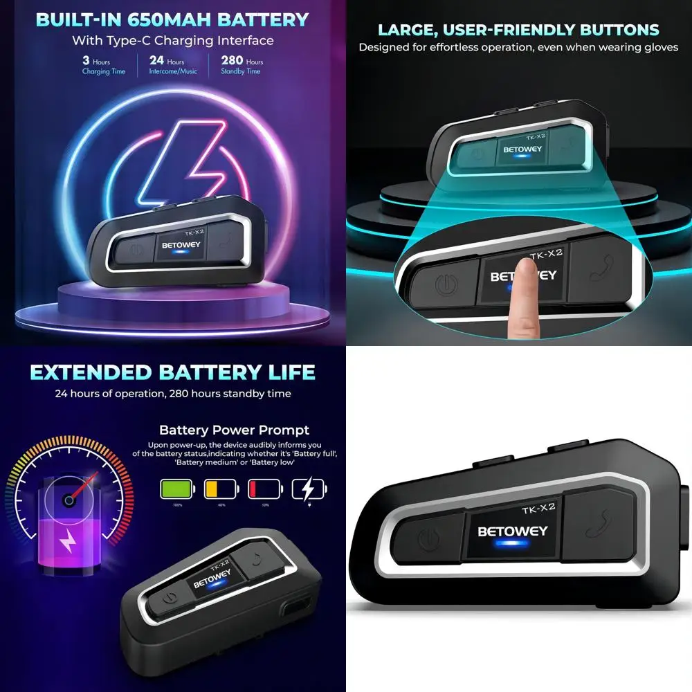 Motorcycle Bluetoot…