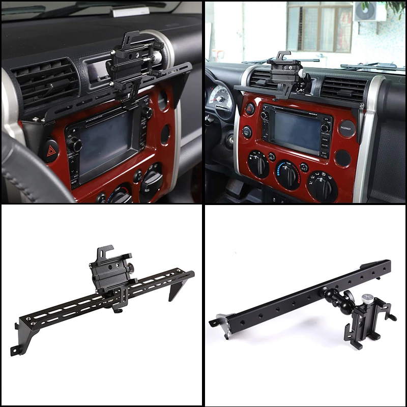 Suporte de Telefone para Montagem no Painel Central para Toyota FJ Cruiser 2007-2020 360 ° Suporte móvel giratório para carro, acessórios para carro, 