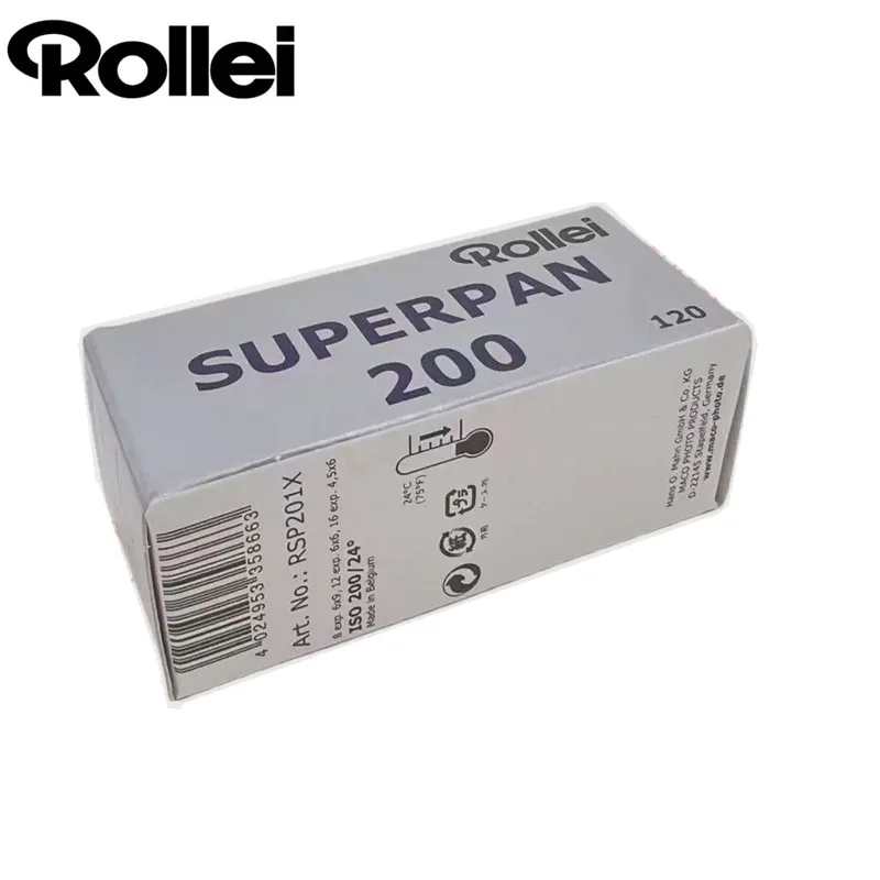 

1-10 рулонов, оригинальная черно-белая негативная пленка Rollei SUPERPAN 200, 120 мм (36 экспозиций/рулон), профессиональная для пленочной камеры 120