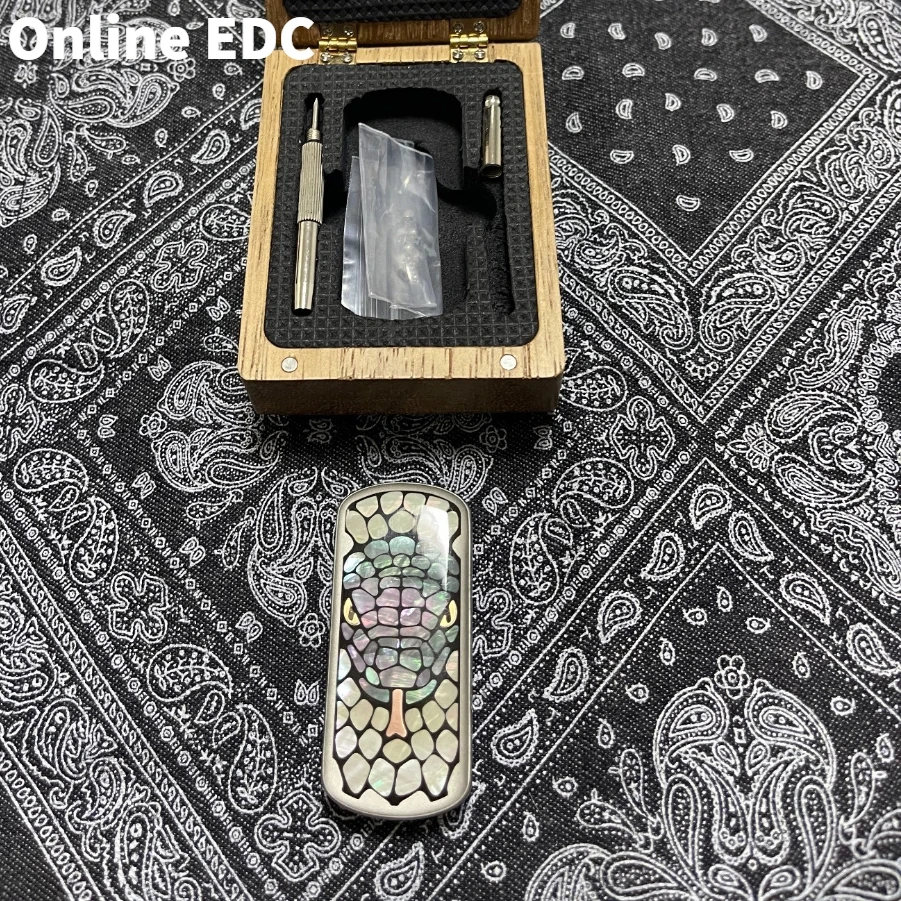 Gebrauchte SEKI EDC Edelstahl leuchtende Fritillaria Fidget Slider Beschichtung Fidget Spielzeug für Erwachsene Angstlinderung Gadgets