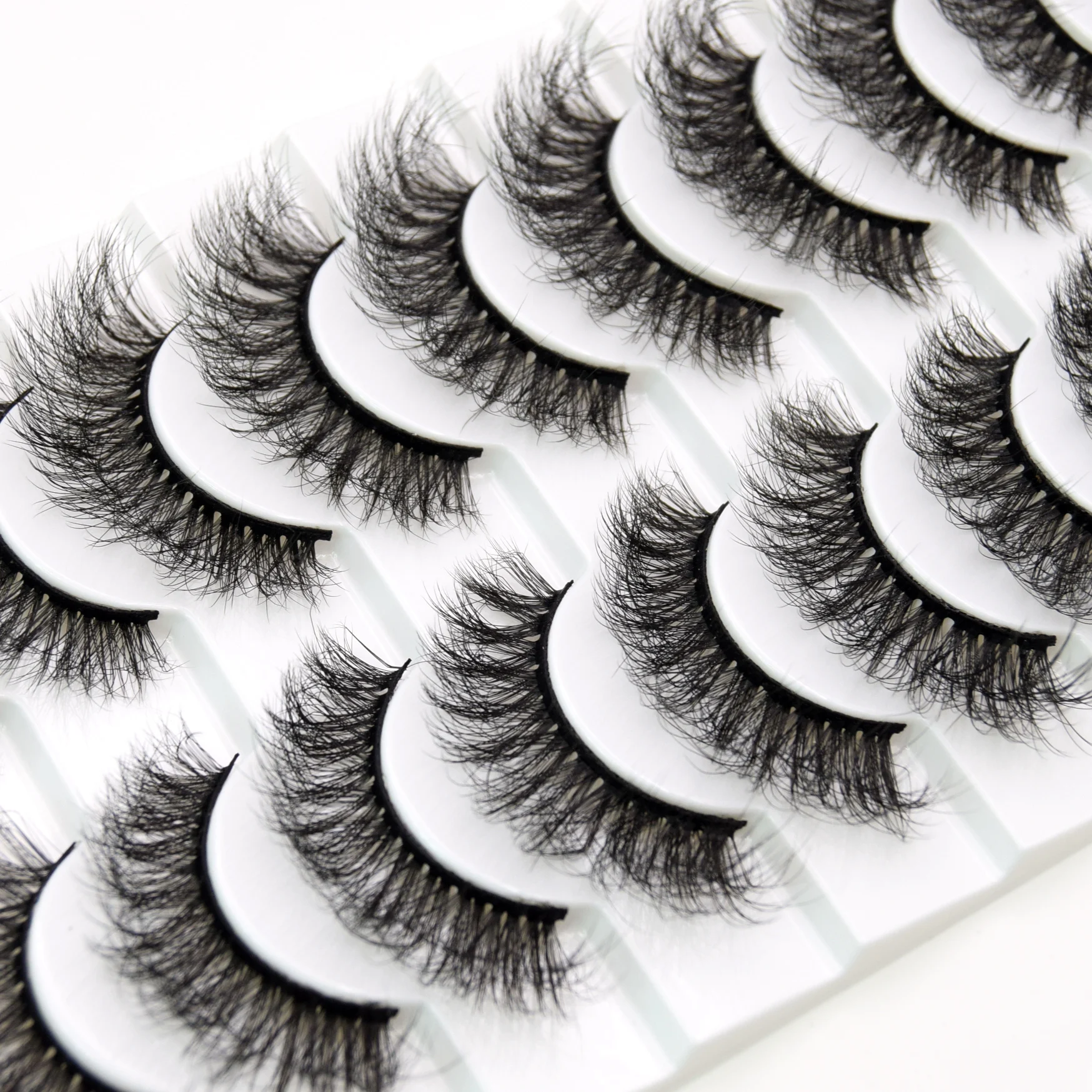 3/5/10 Pairs 3D Faux Mink Eyelashes Natural Thick Long False Eyelashes Dramatic Fake Lashes Makeup Extension Faux Cils maquiagem