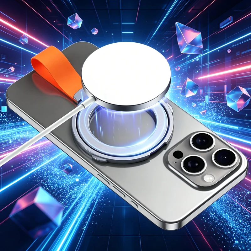Starker Magnetischer Handyständer für MagSafe, Faltbare Magnethalterung für iPhone 17 16 15 Samsung, Universelle Desktop-Metallschnalle