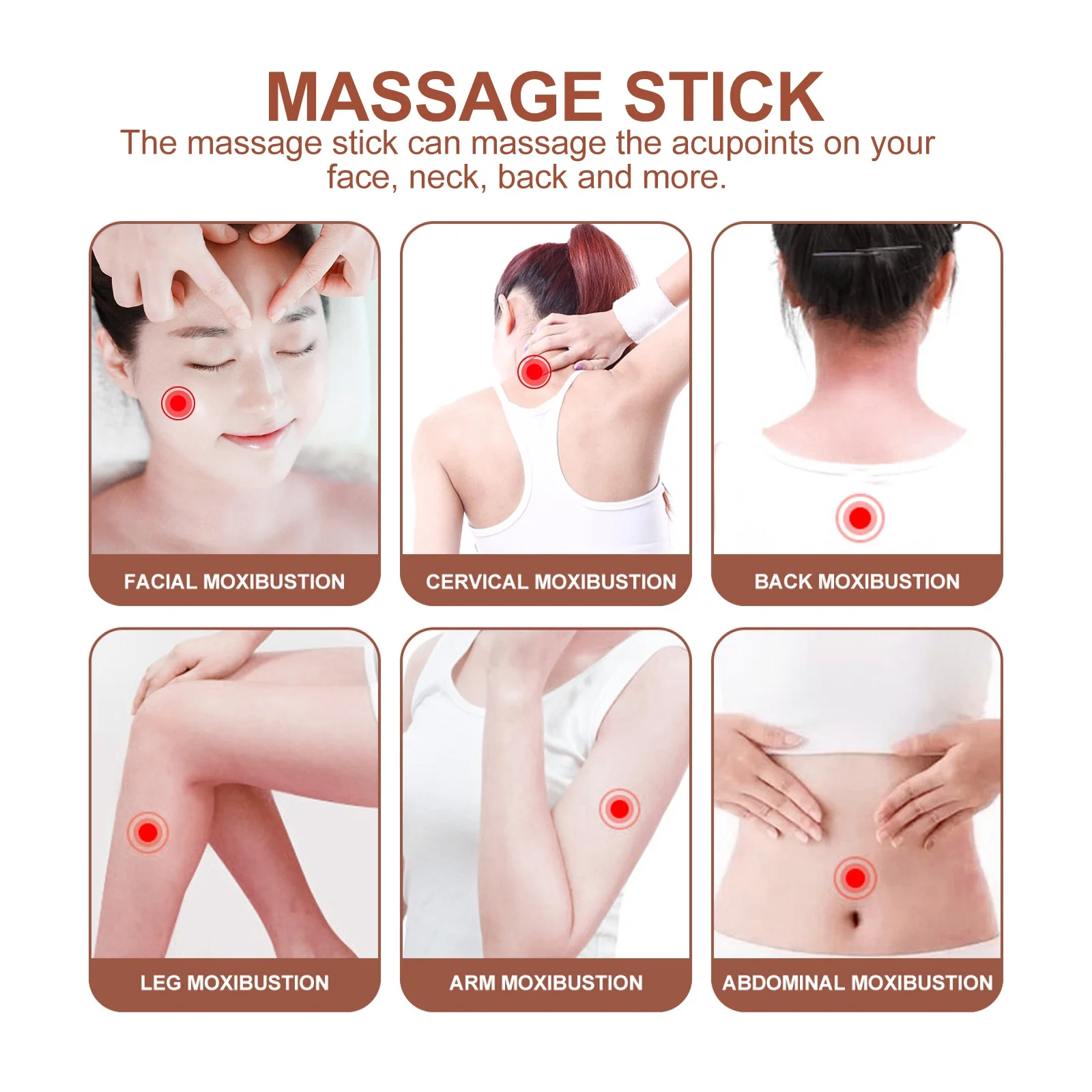 Masażer drewniany do akupresury, przenośny, wytrzymały, gładki, komfortowy, do masażu oczu, szyi i pleców.