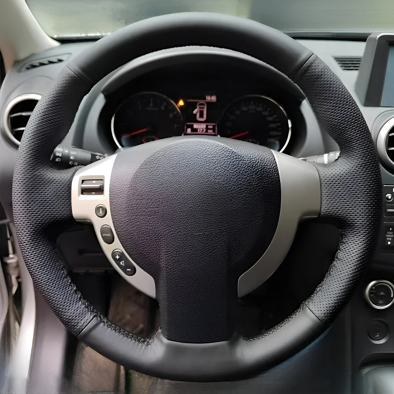 

for Nissan Qashqai 08-15Year Hand-stitched steering wheel cover lightweight and breathable, full coverage modification design