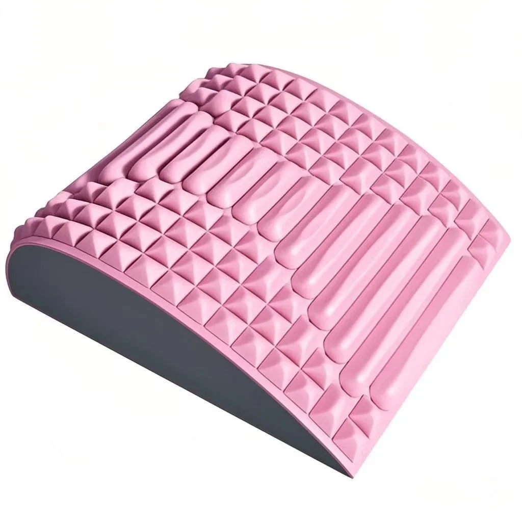 EVA Lumbar Support Cushion Spinal Correction Exercise Aid Waist Stretch Massage Relaxation Neck Pillow Back Support Pad
