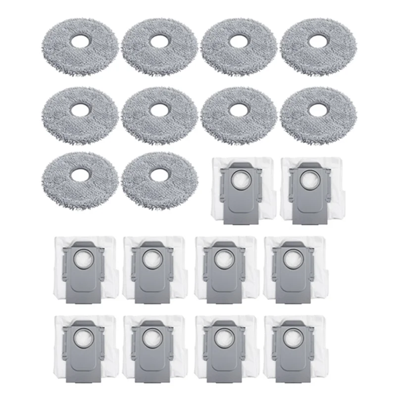 【Berserk】Применимо для Roborock P10/Qrevo, аксессуары для подметания робота, мешок для пыли, сменный комплект ткани, аксессуары